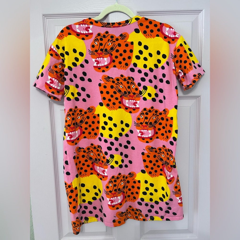 Nooworks Tee Dress in Micotti Cat Size Small - Picture 4 of 4